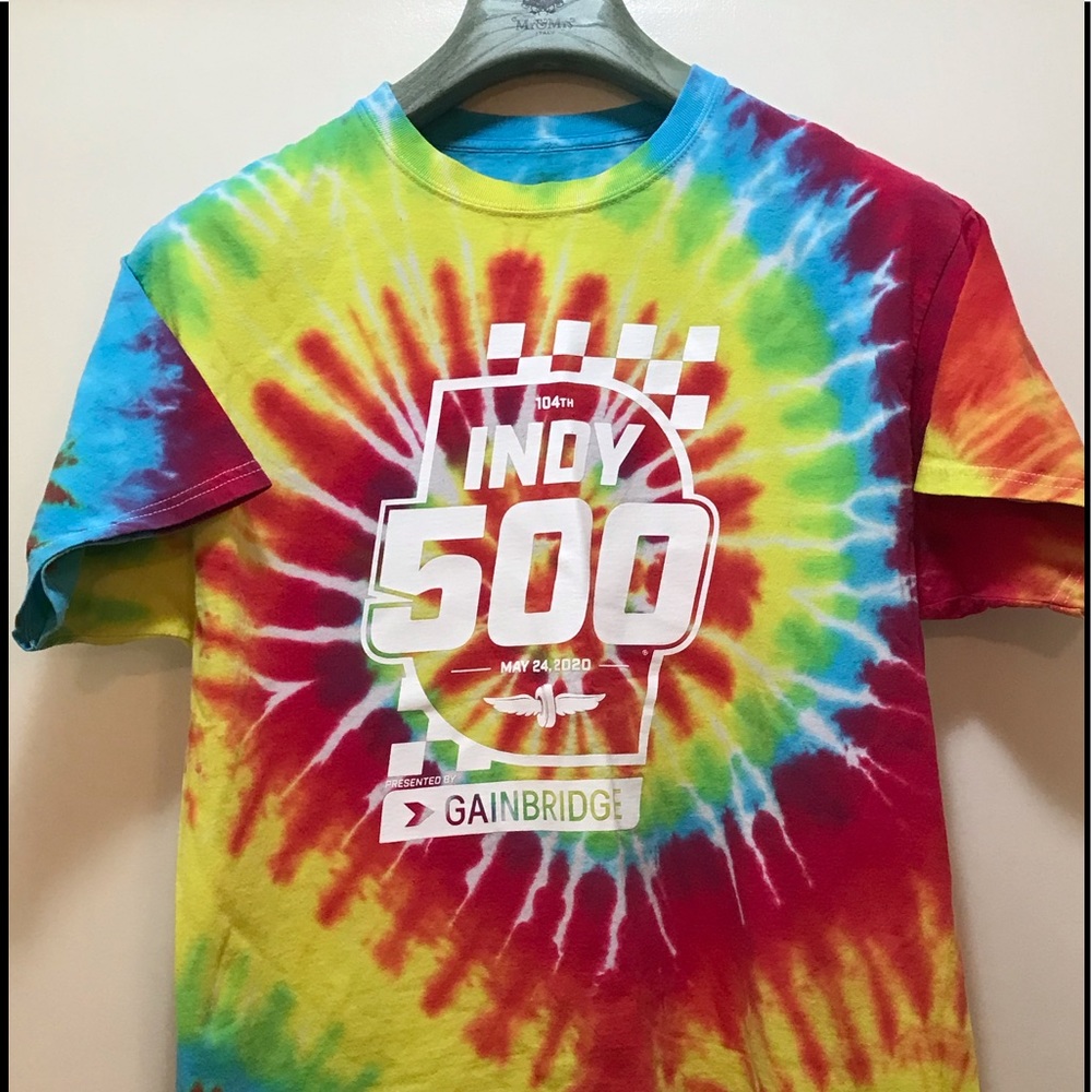 Indycar Authentic Apparel Indy 500 Tie Dye 2020 104th Sato Dixon Rahal *Rare